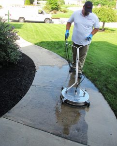 Sidewalk Washing Method